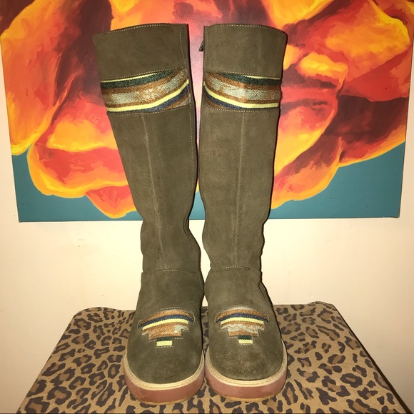 Anthropologie Shoes - Fortress of Inca Handmade Tribal Boots Sz 8